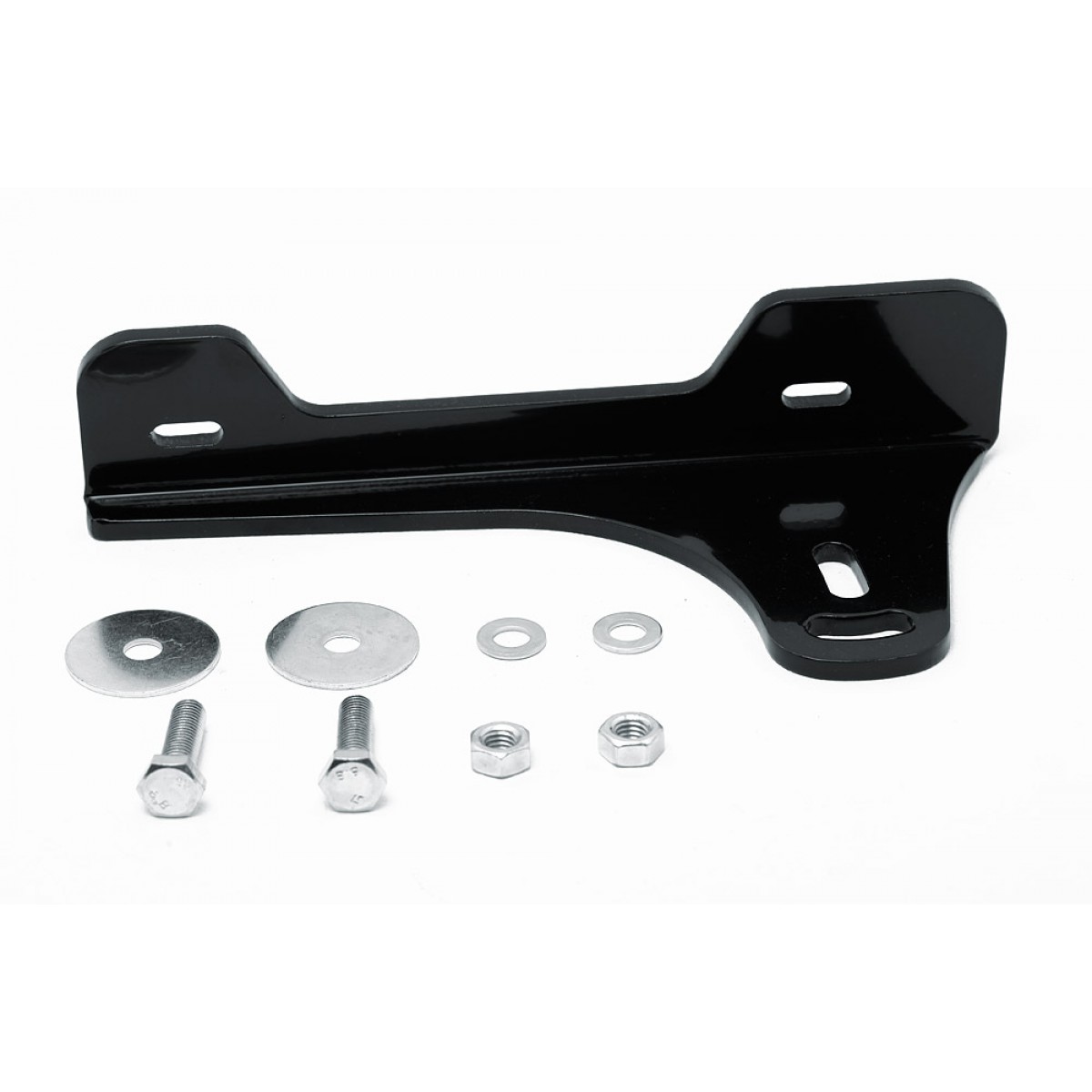 Offset License Plate Bracket, Alu, Black